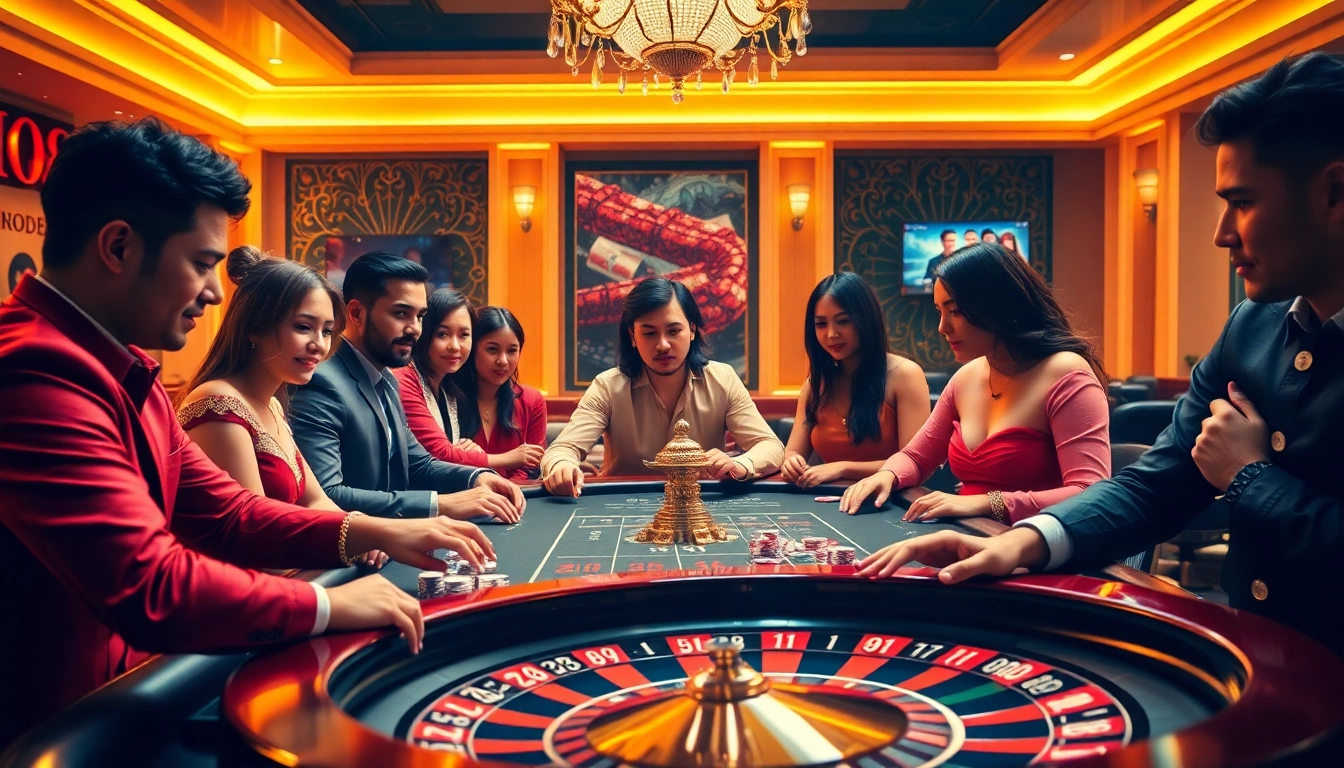 Exciting players enjoying games at IQ88, a leading online gambling platform.