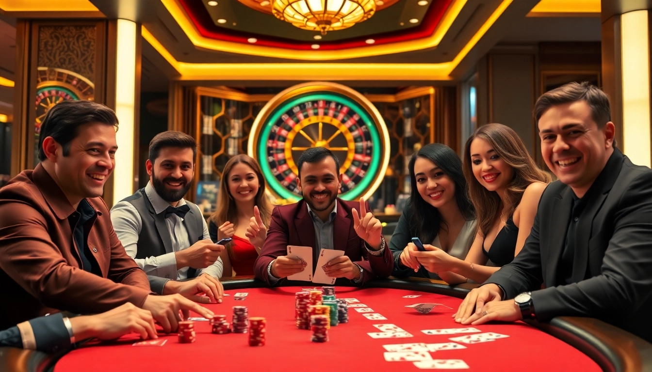 Experience the thrill of a poker game at uu8888 casino, featuring vibrant chips and an elegant roulette wheel.